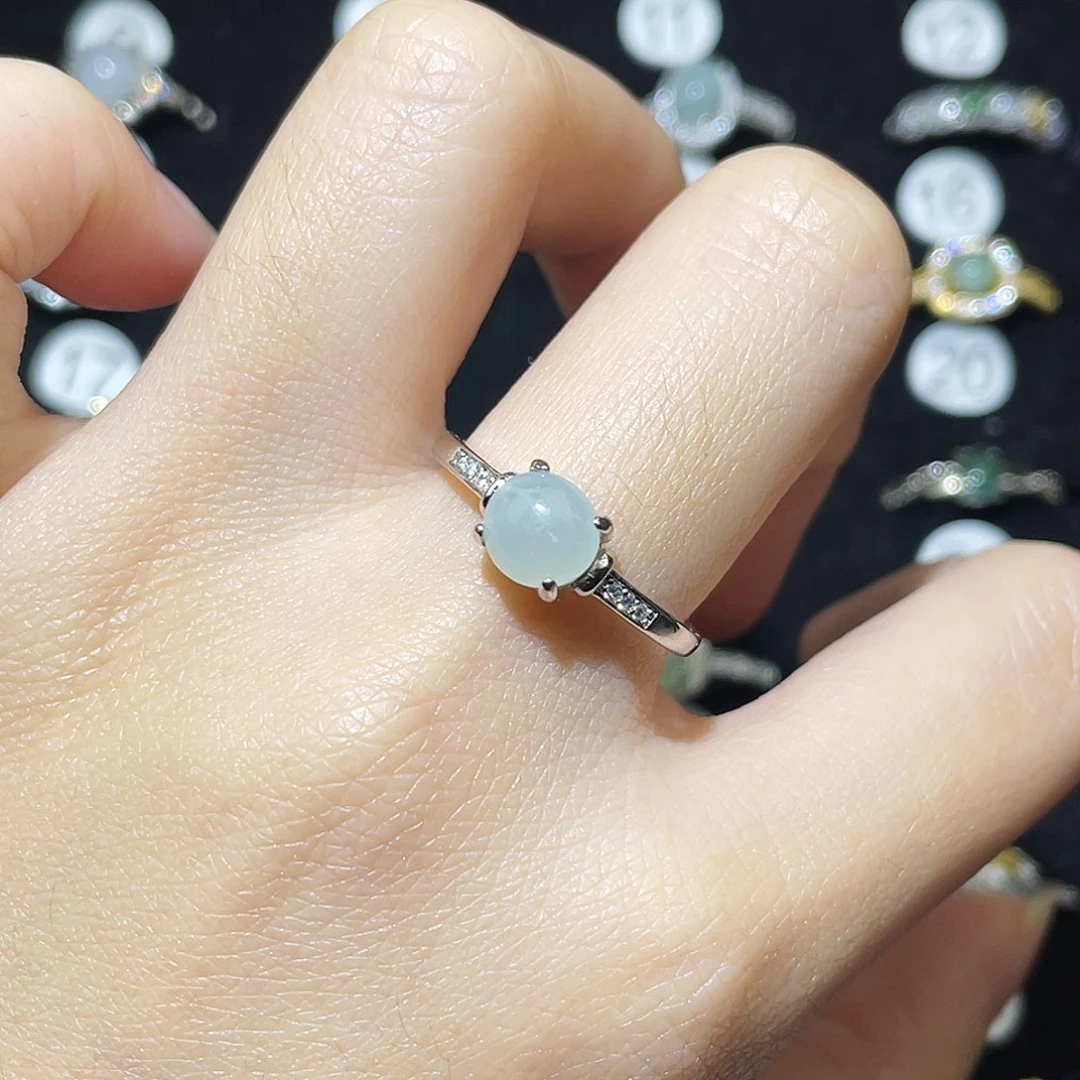 翡翠未镶嵌戒指戒指