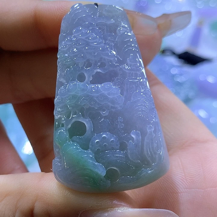 翡翠未镶嵌颈饰天然翡翠A货吊坠