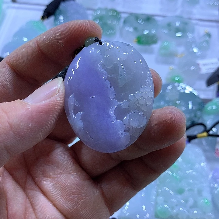 翡翠未镶嵌颈饰天然翡翠A货吊坠