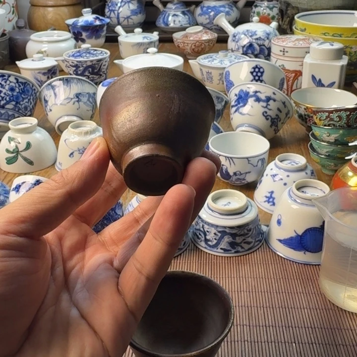 青花瓷器杯子茶具