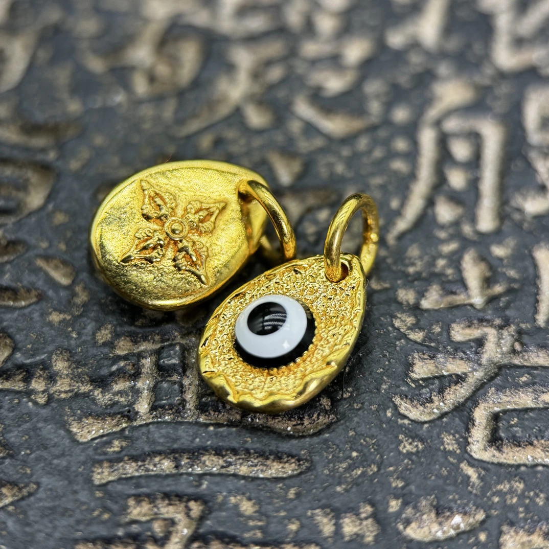 925银银制品 天珠侧挂 足银 5G无氰电铸工艺