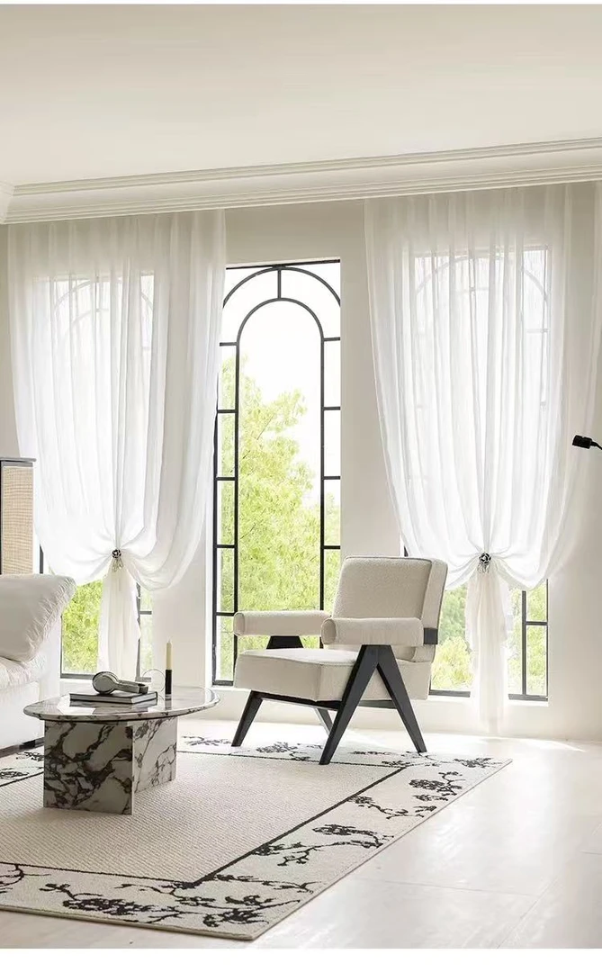 特价处理纱帘样品透光防紫外线客厅卧室阳台成品窗纱