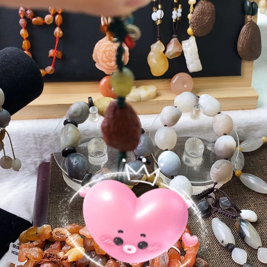 玛瑙/玉髓合金珠宝半成品