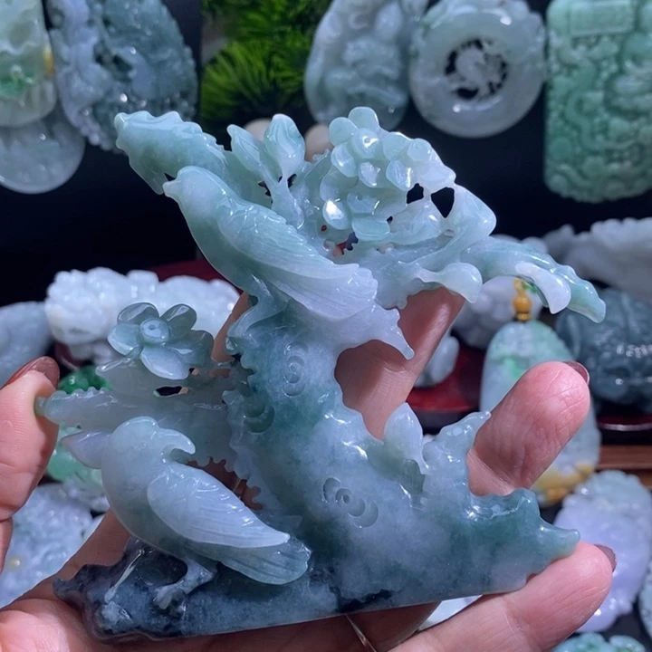 【闪购商品】颈饰未镶嵌翡翠喜上