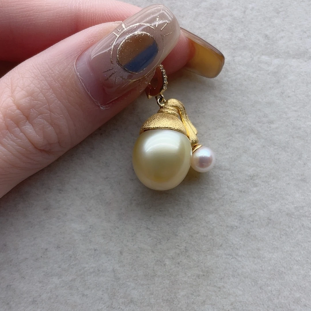 吊坠48海水珍珠银S925镶嵌