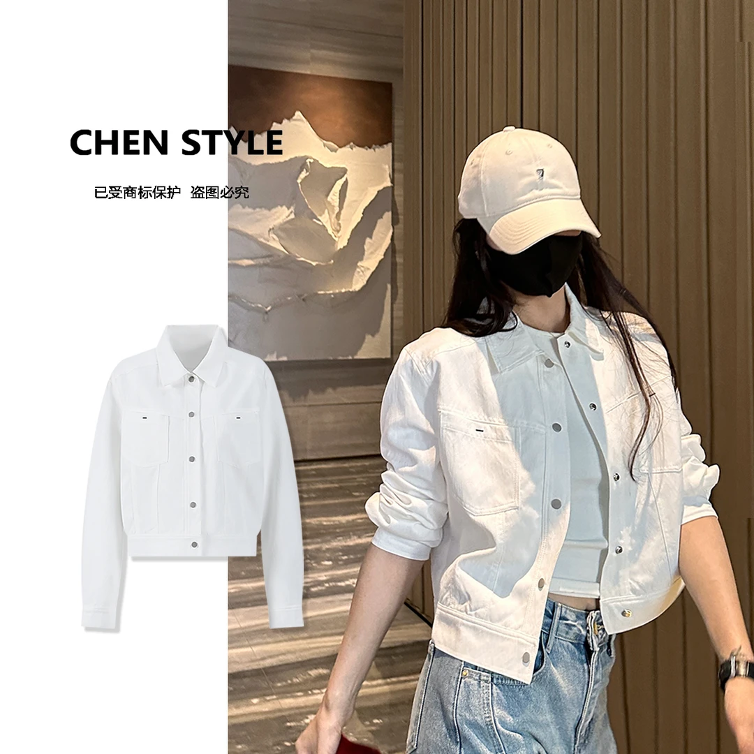 楚楚君~【独立宣言】WT45532早春款韩版显瘦纽扣百搭外套