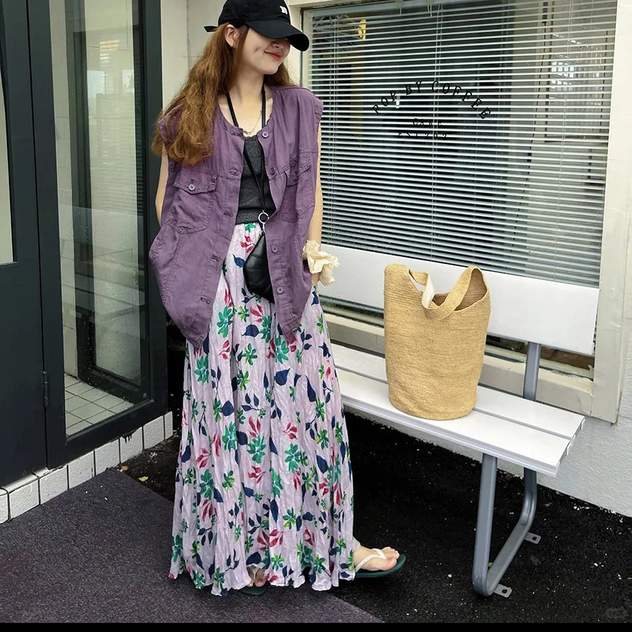 501-600半身裙女款2025新款秋冬厚款毛呢裙大摆裙碎花显瘦高腰