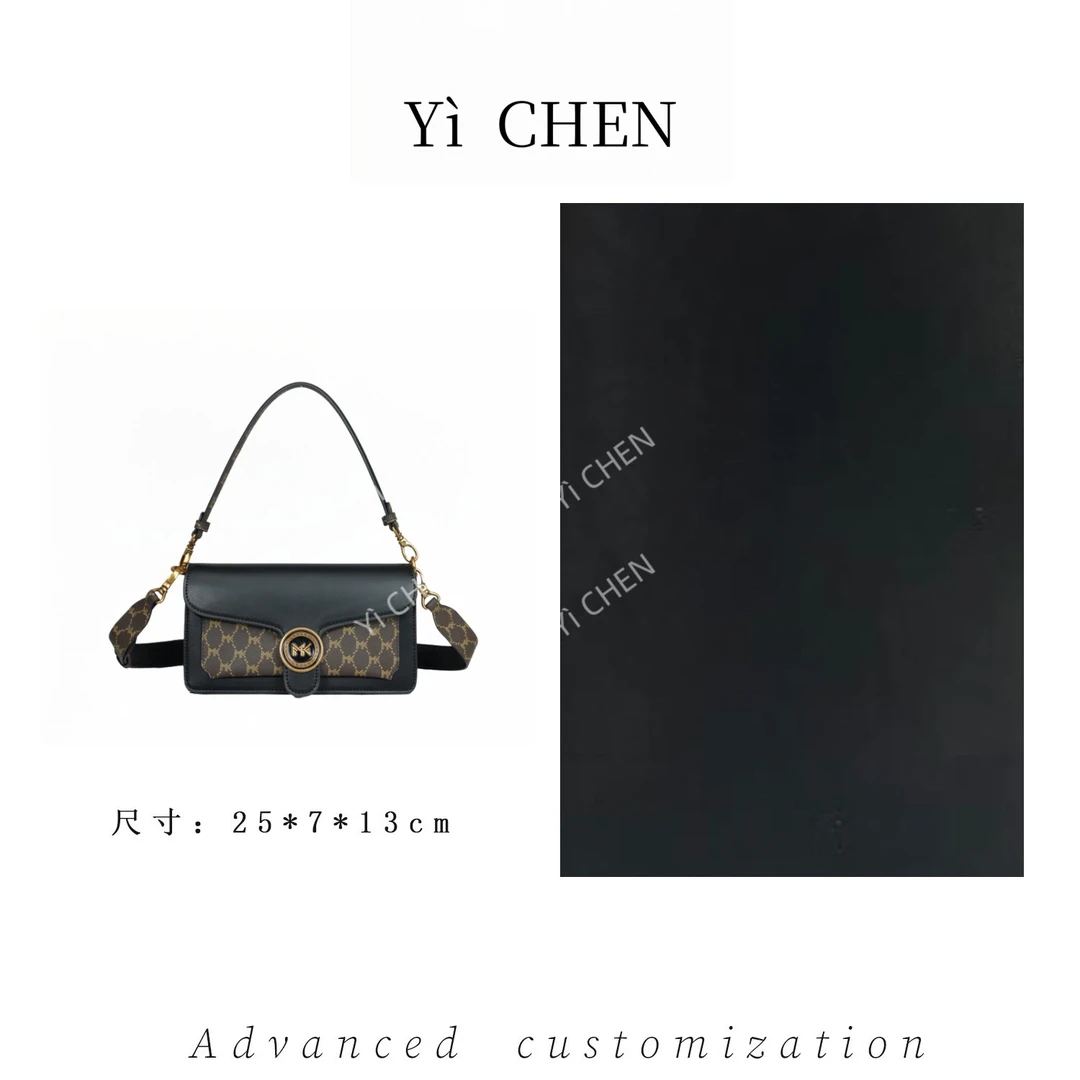 【Yì CHEN】FES-6092-黑色 简约时尚女士新款轻奢单肩斜跨包