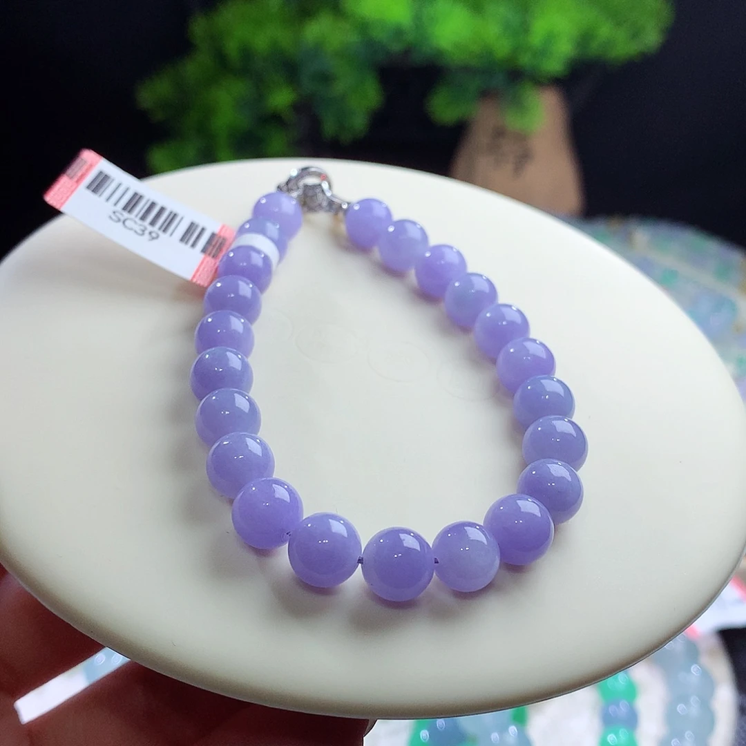 未镶嵌手串翡翠卡8mm
