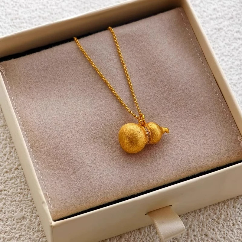 mck 合金项链 秋冬新款葫芦项链女锁骨链高级感气质颈链新年礼物