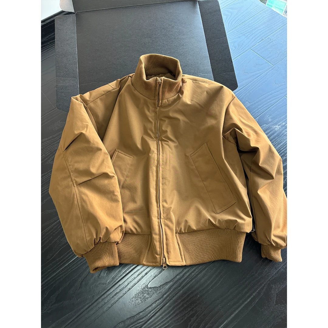 cleanfit美拉德飞行夹克棉服男冬季美式bomber立领棉衣情侣装外套