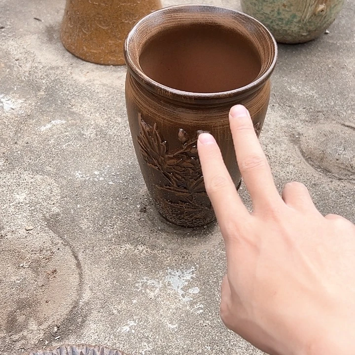 紫砂花盆两个花盆花盆