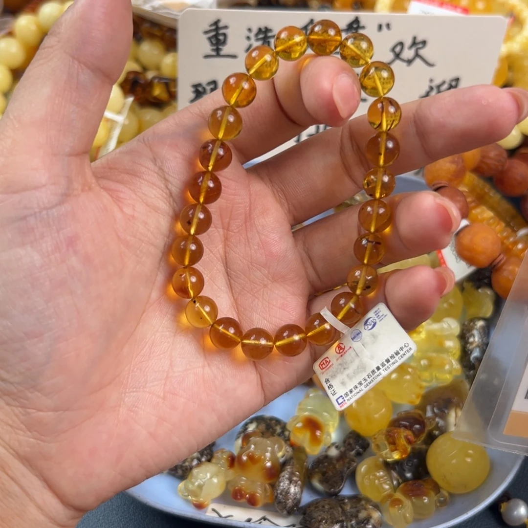 琥珀未镶嵌珠宝奇石