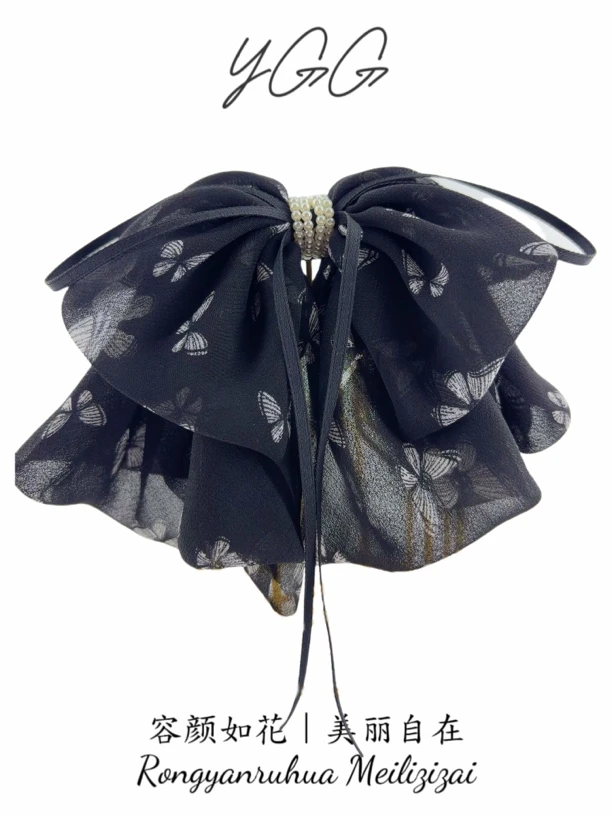 【Y·GG】【蝶影】原创设计原单正品轻奢高级马尾夹078