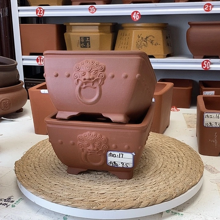 紫砂花盆今天下午