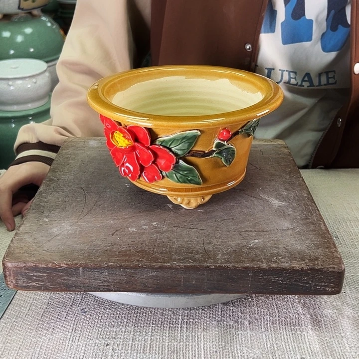 泳坤堂石湾花盆陶瓷