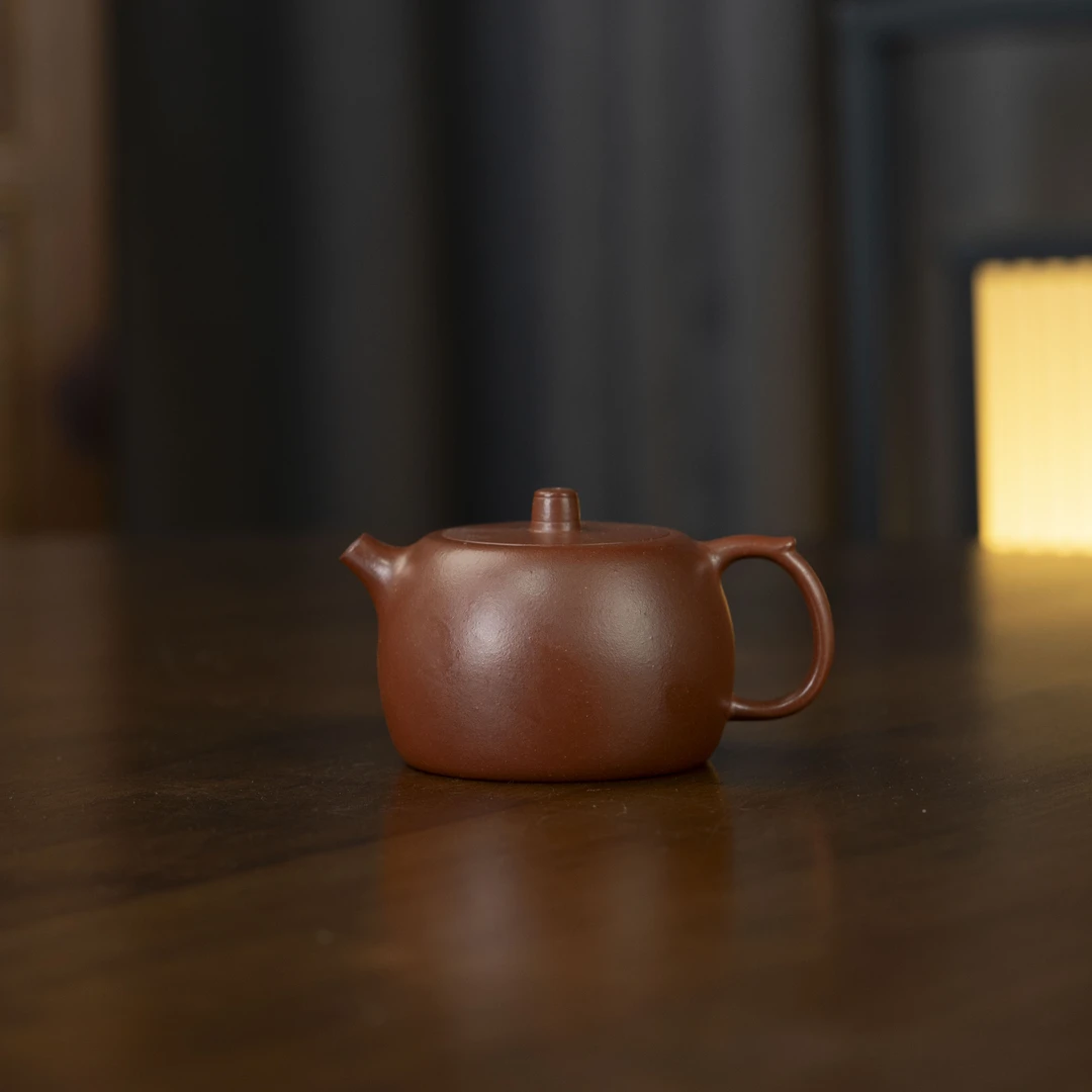 珽珽茶器【范家壶庄】井栏 蒋梦迪 红皮龙150cc 家用紫砂壶