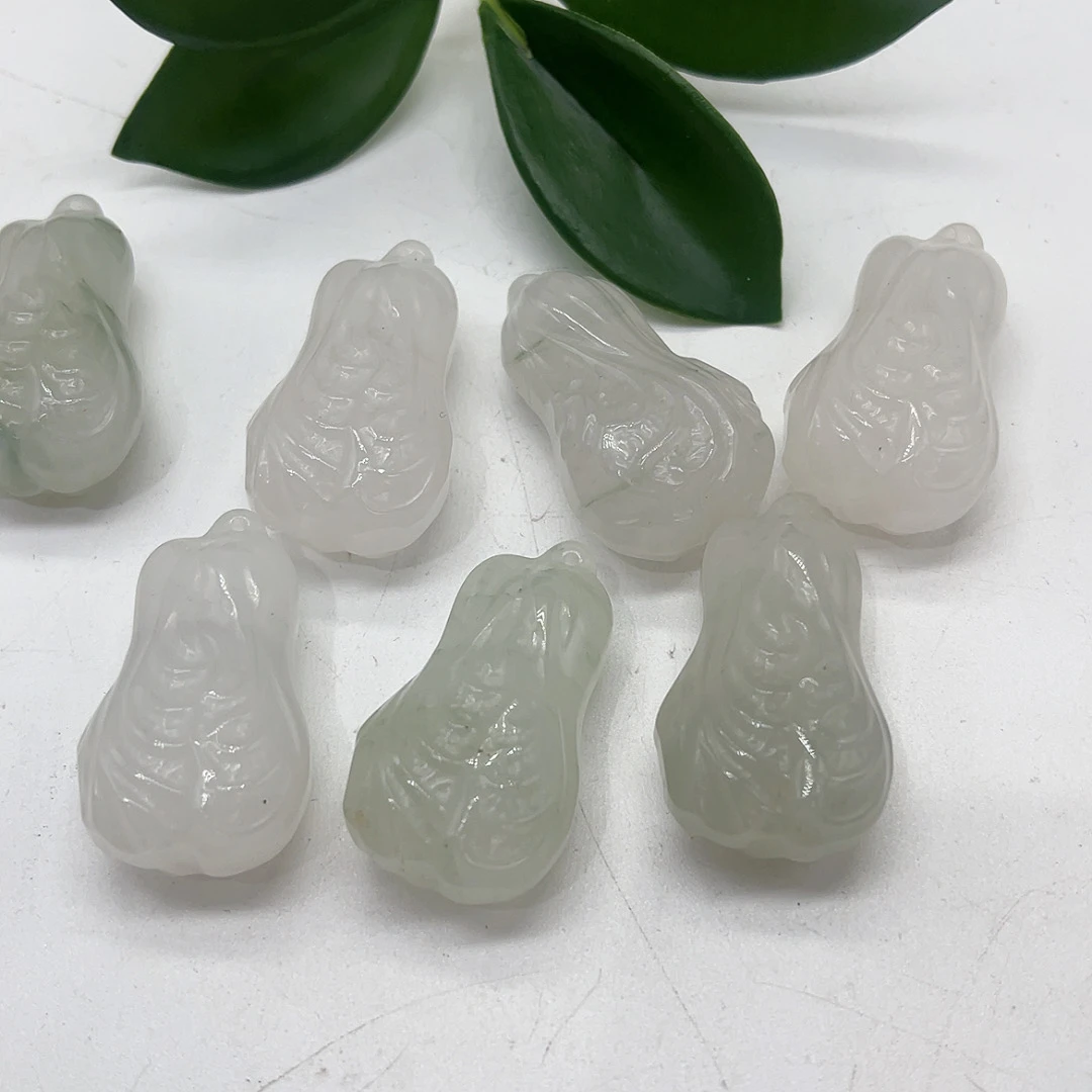 金丝玉天山翠白菜吊坠（拍一发一多样性发货）