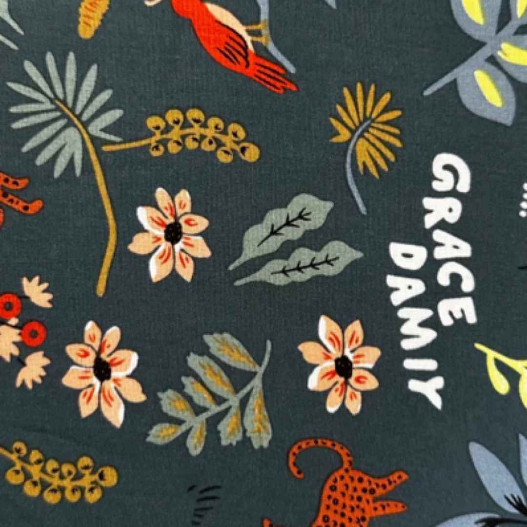 定制人造棉夏季田园风碎花图案面料 手工DIY 薄款网红爆款 2米