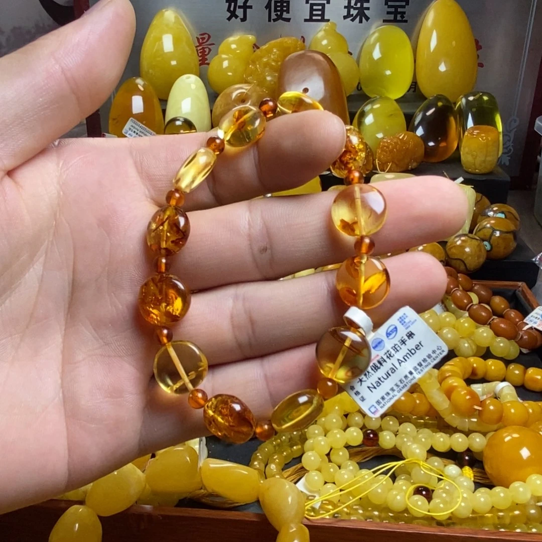 琥珀未镶嵌裸石蜜蜡