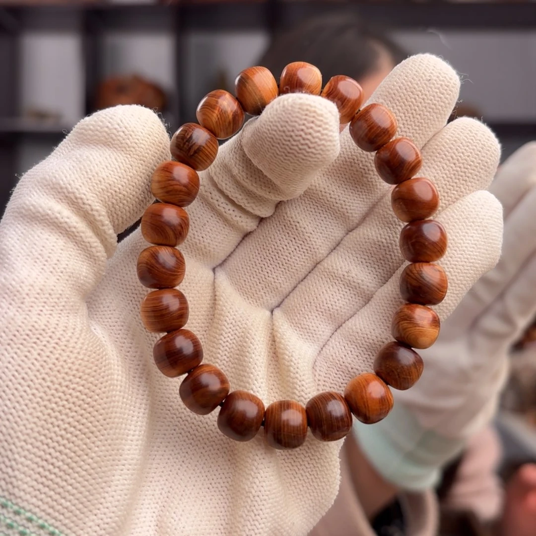 手串/手链柏木（崖柏） 红黑油乱纹0910泥膏香料药甜11.1