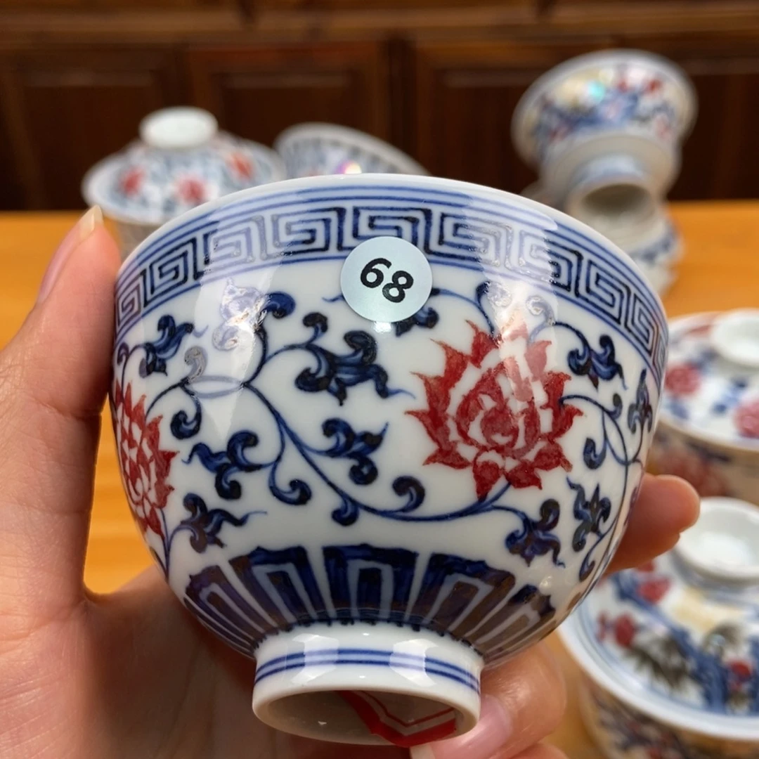 手绘现代茶具非古董