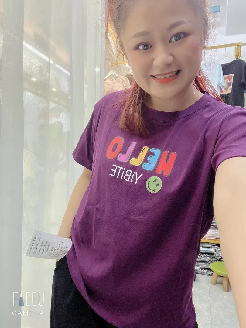 9805#平角特大板夏季圆领女士欧货时尚显瘦简单百搭女款高品上衣