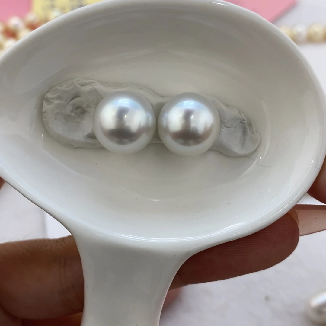 海水珍珠裸珠白**白