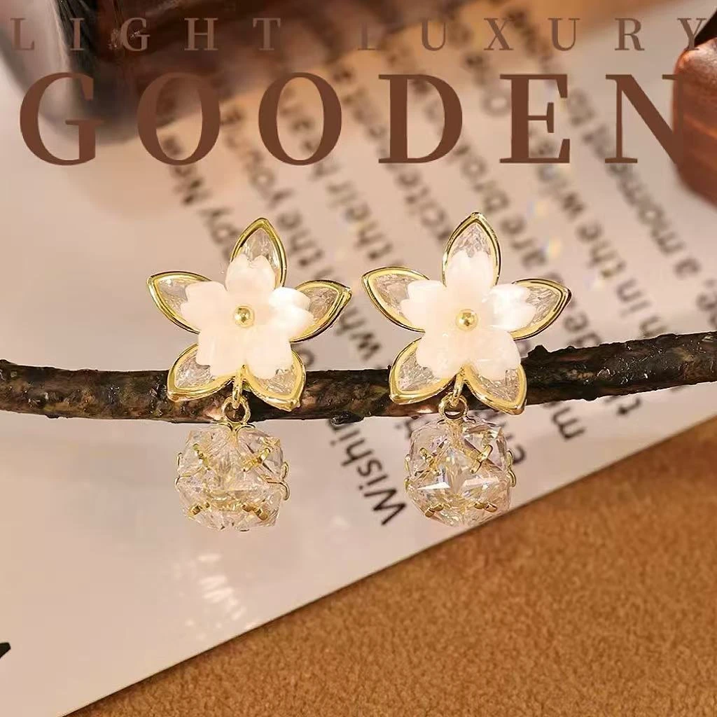 铜合金耳饰 Gooden岛家【昭君愿】925银针小众设计高级感秋冬耳环