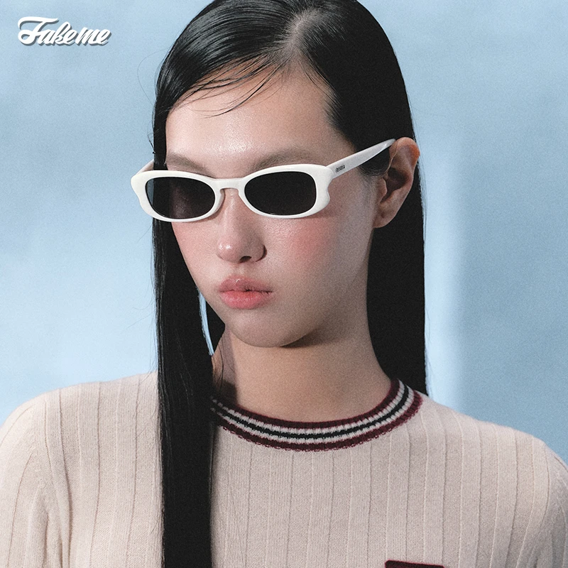 Fakeme欧阳娜娜同款板材蝶形椭圆框墨镜太阳镜美式小蝴蝶BT FLY