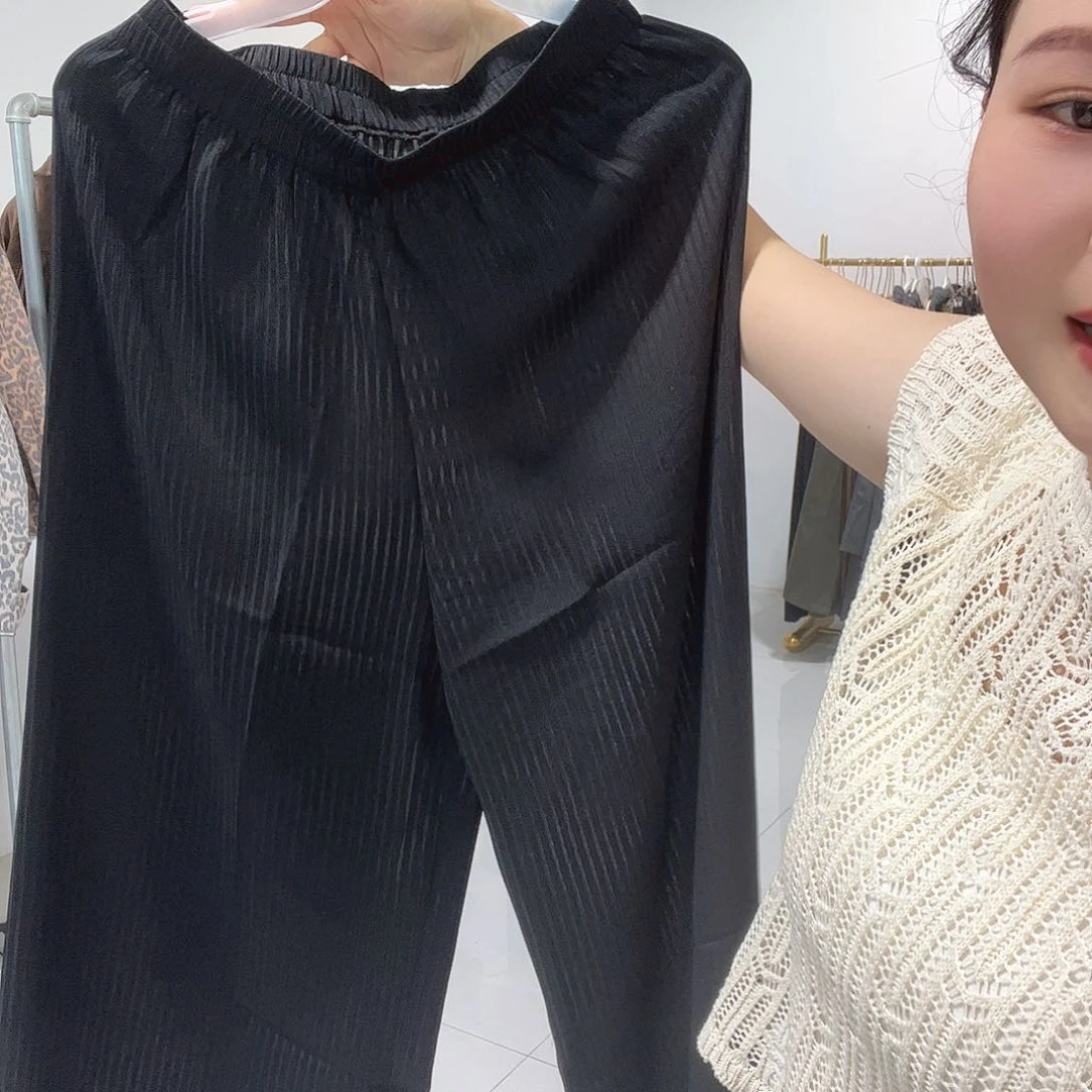 女王黑色休闲裤夏季150内