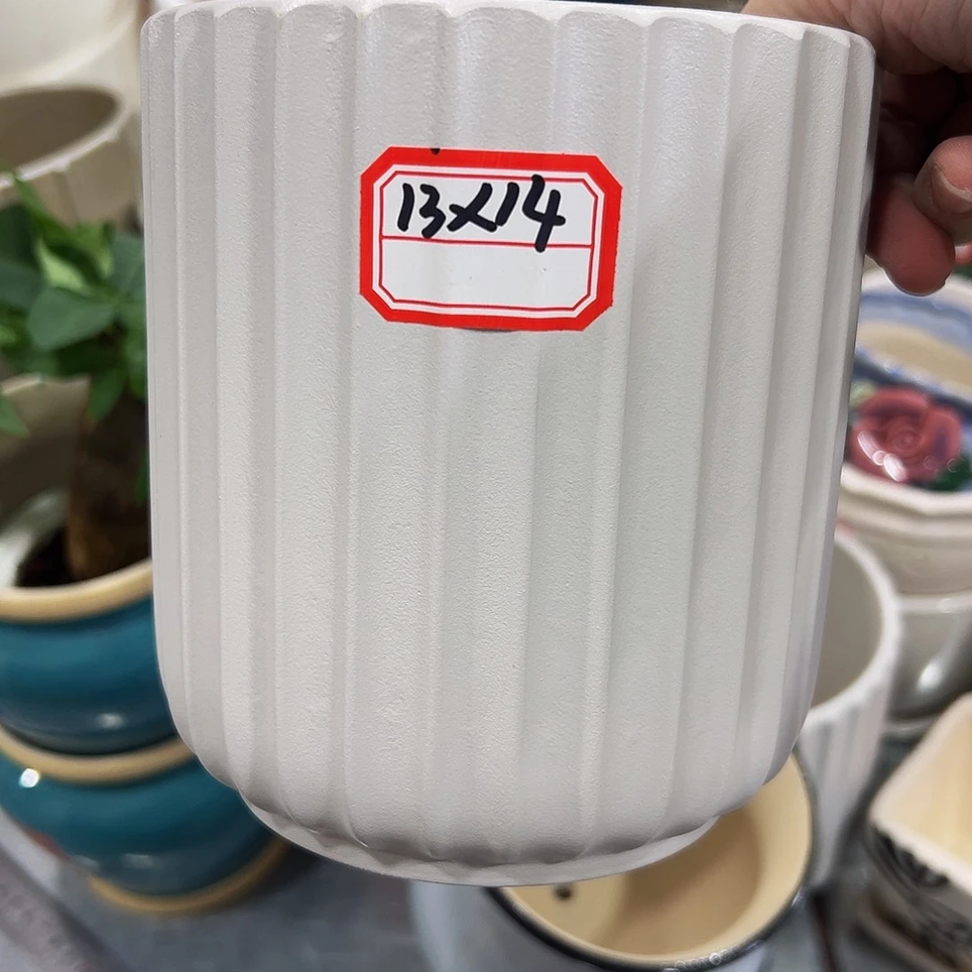 外贸尾单陶瓷花盆凑10米包邮