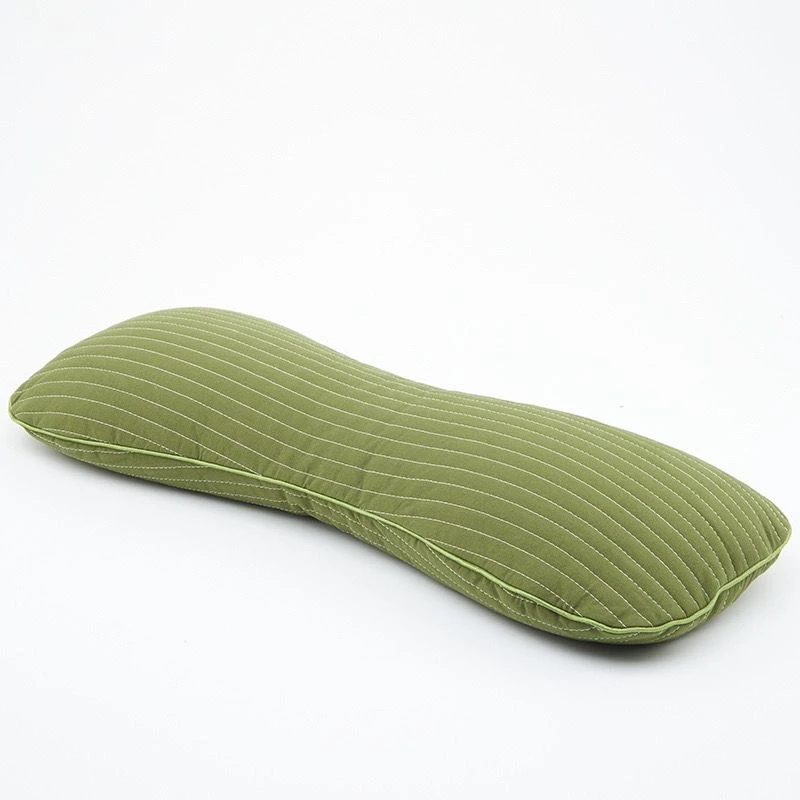 【清仓浅绿色】-全棉护颈平枕头