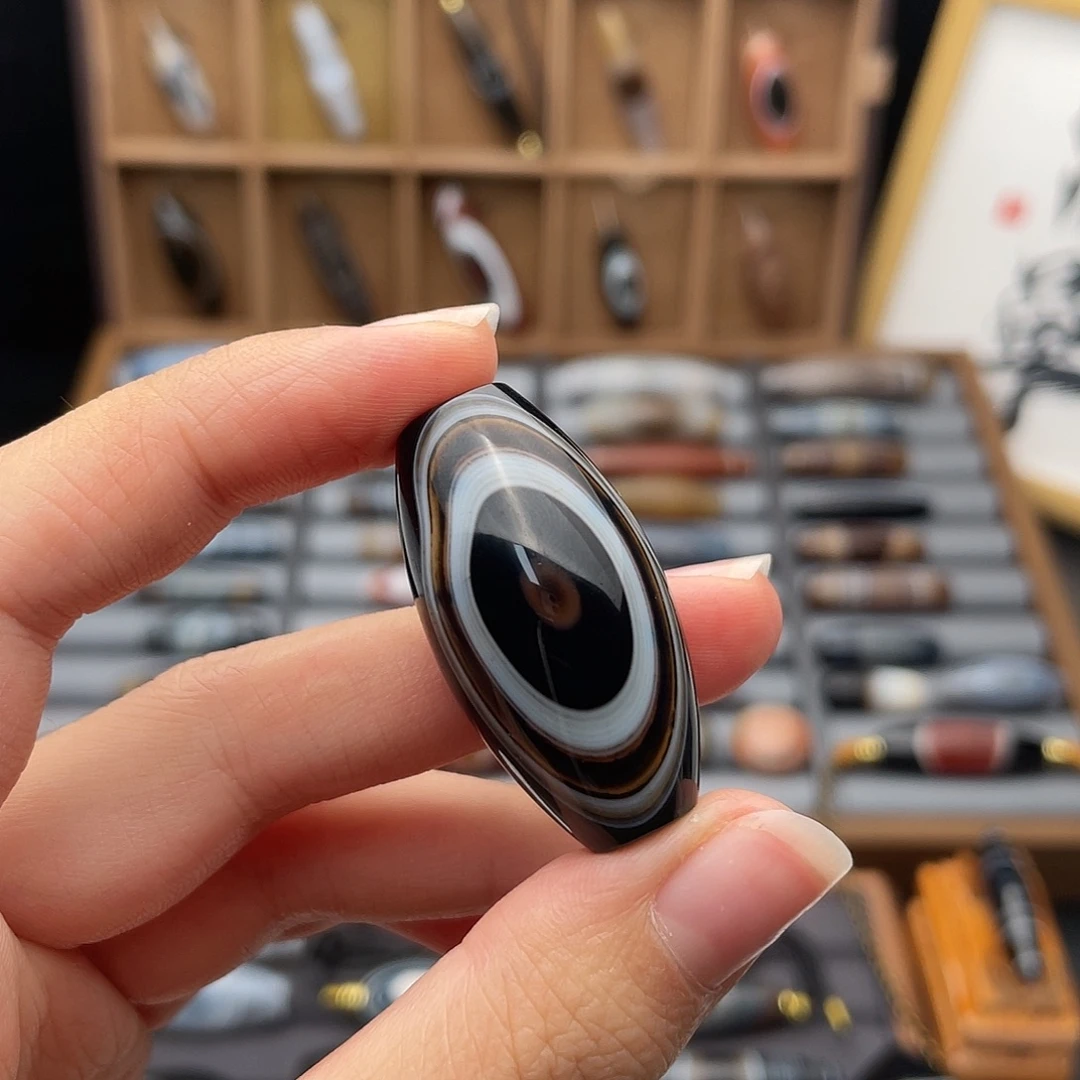 人***醒玛瑙/玉髓合金珠宝半成品