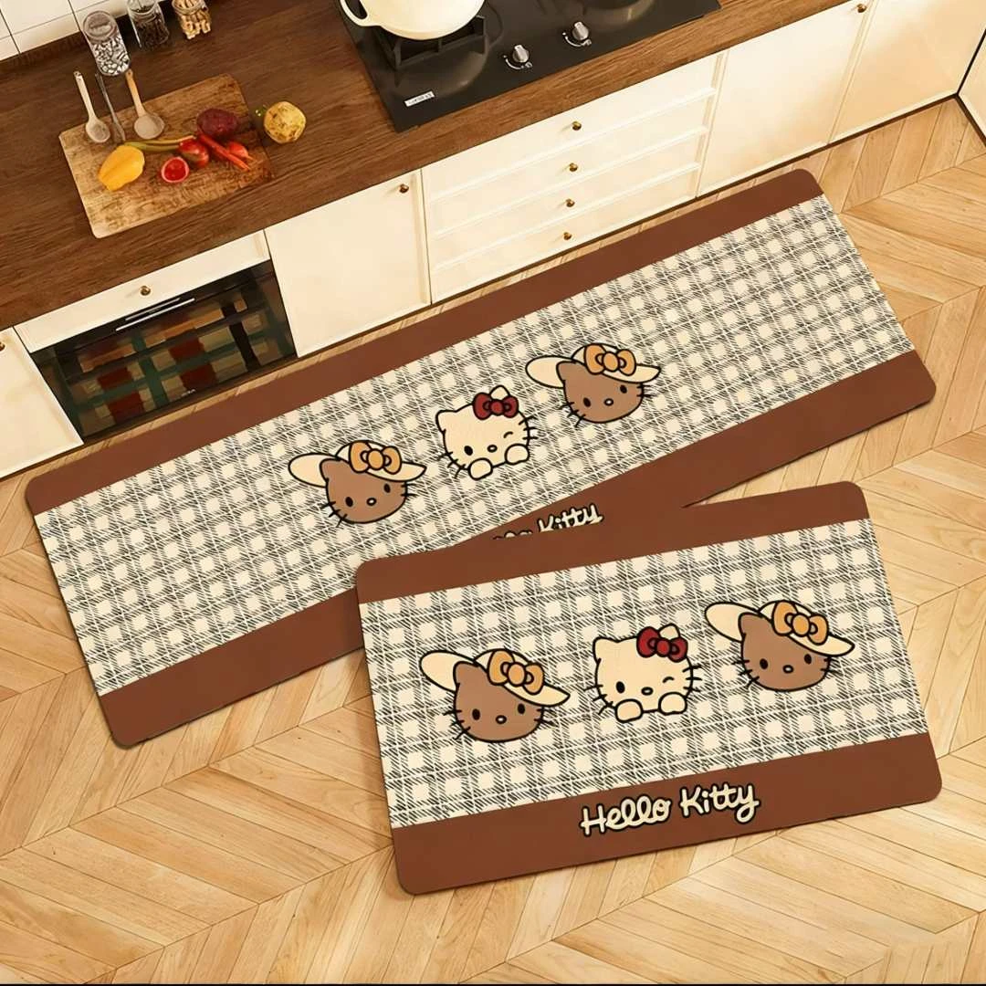 2025新款厨房地垫防油防水防污家用皮革耐磨防滑免洗可擦耐脏地毯