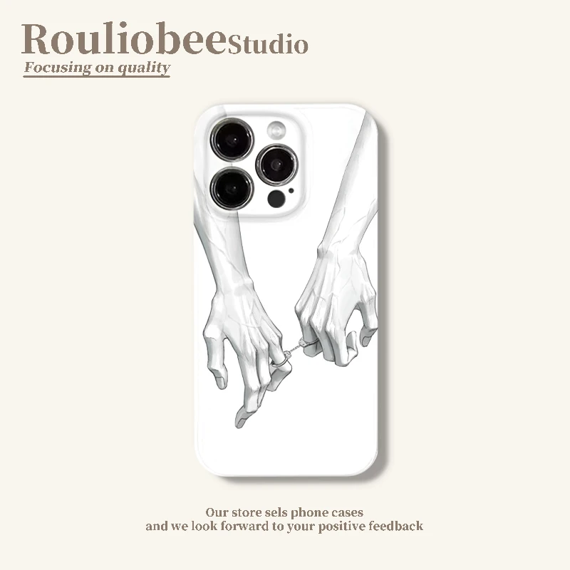 夕与空素描指扣适用苹果16promax菲林手机壳华为vivo小米15oppo套