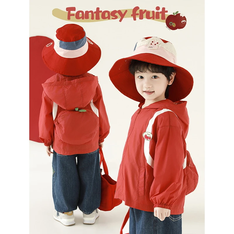 【25年春二波】男宝原创主题绣标 立体背包 三片式连帽卫衣GN6104