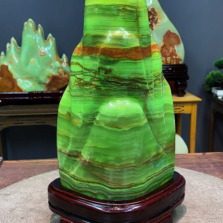 石材靠山摆件创意