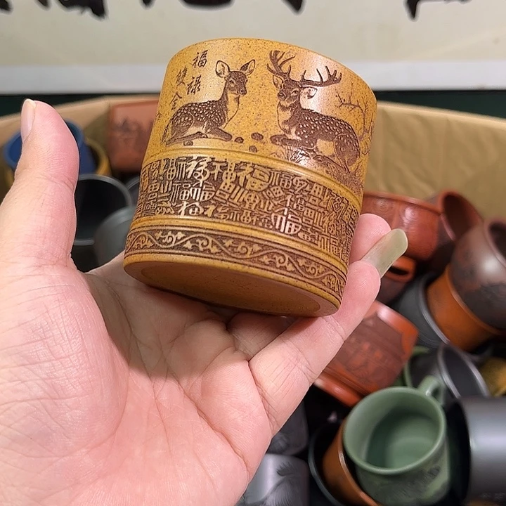 茶杯紫砂全手工紫砂主人杯