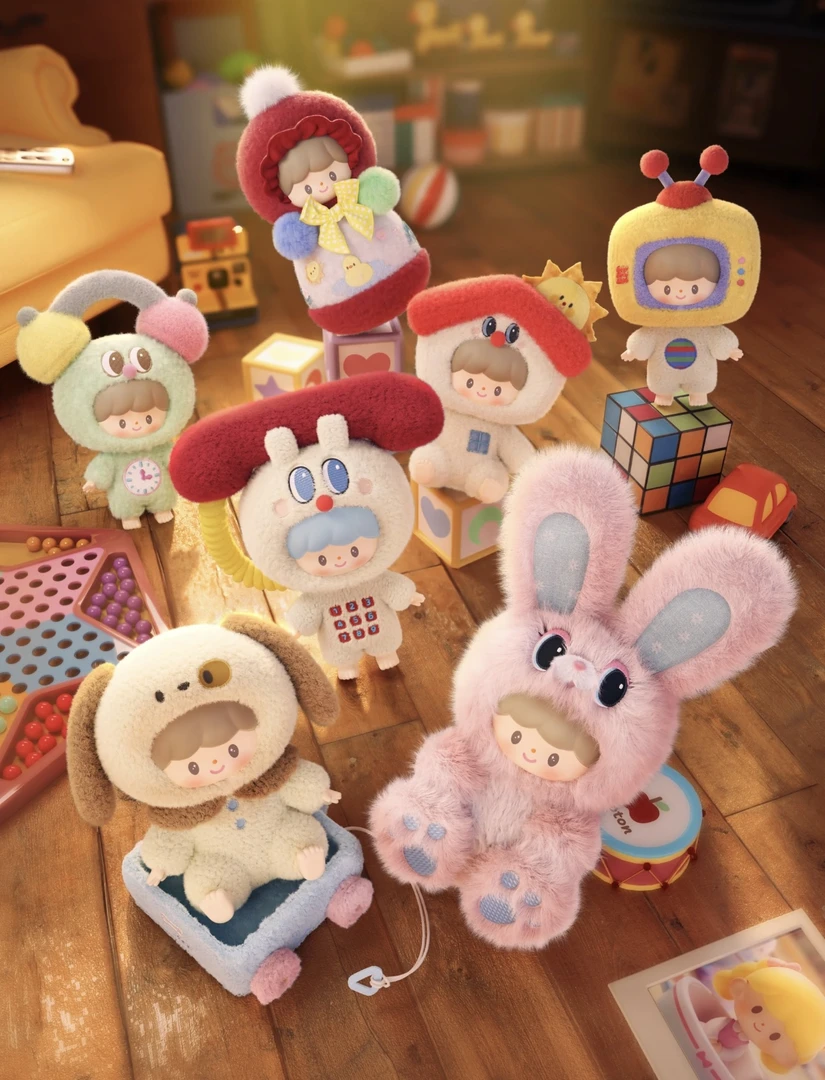 【椰椰】卓大王童年时光机系列搪胶毛绒