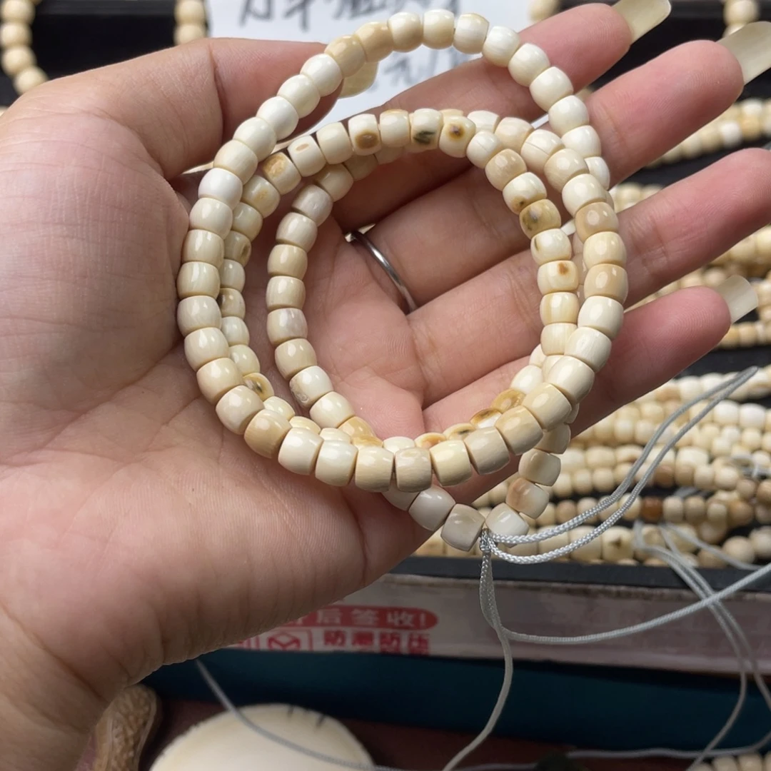 猛犸象牙手串/手链/手镯特价6*5脖挂