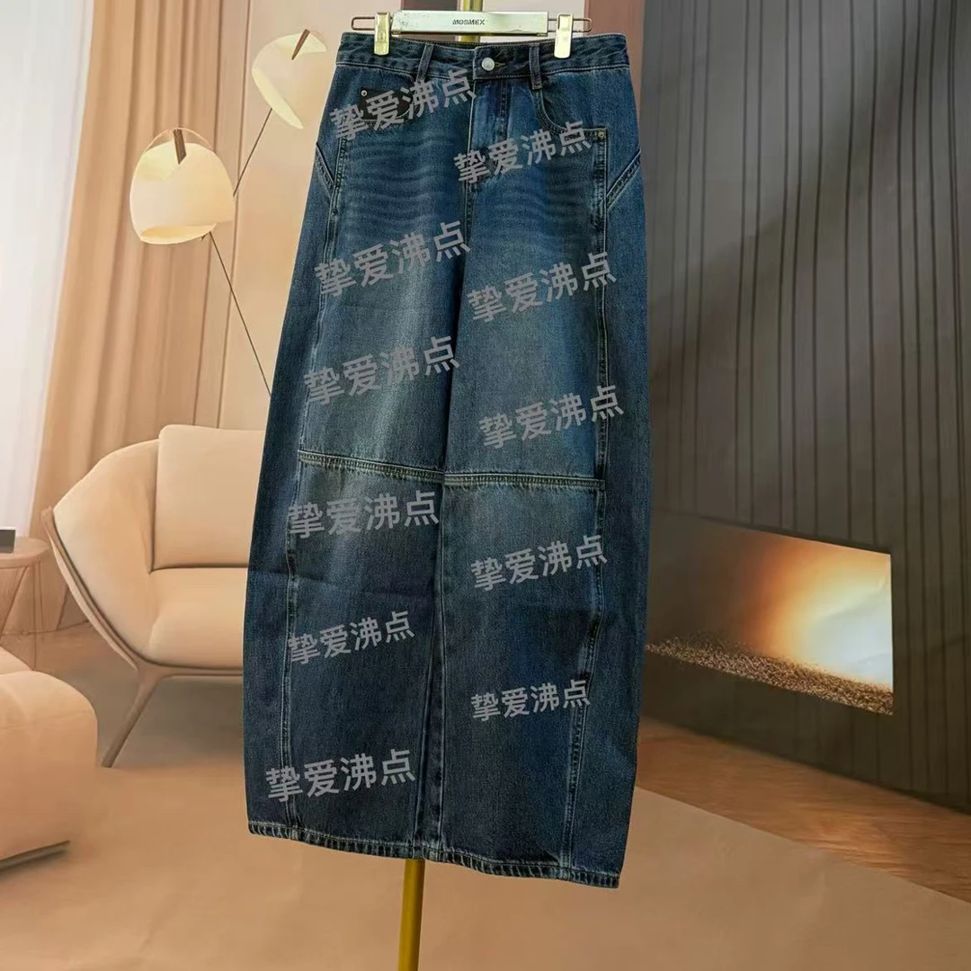 简单直筒牛仔裤复古百搭