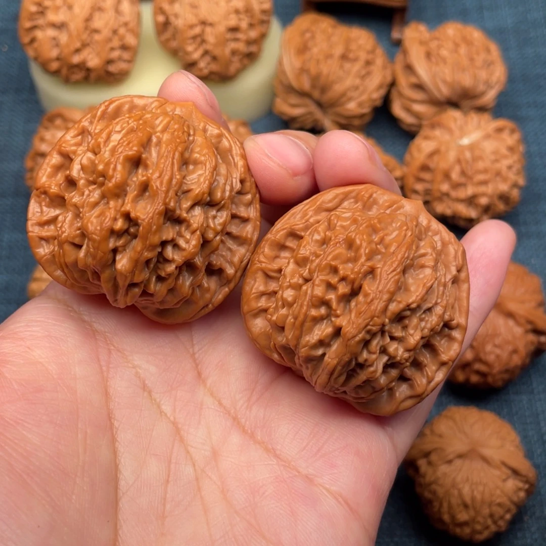 文玩核桃把件43毕业麦穗虎头全品