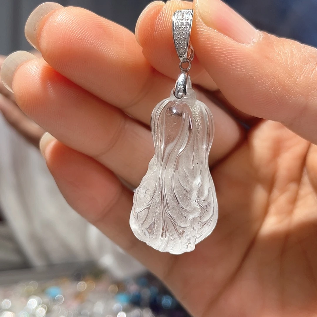 银S925镶嵌颈饰水晶大气款