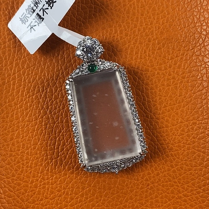 石英质玉银S925镶嵌颈饰