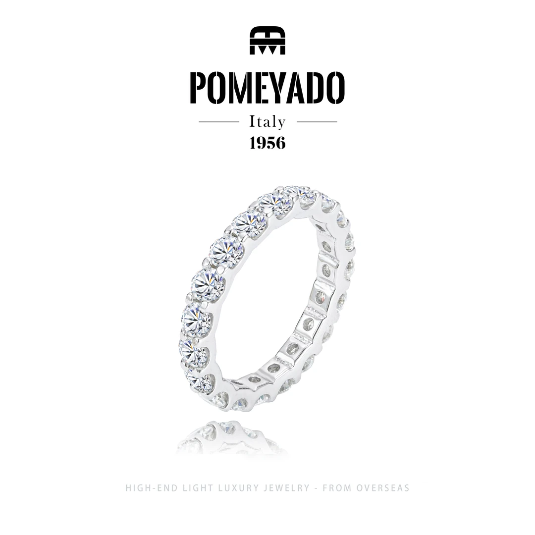 925银莫桑石 【摩登都市】pomeyado款高级感满天星戒指F2509
