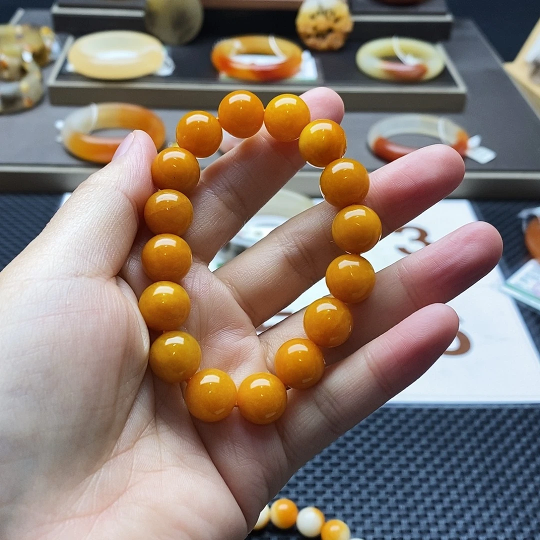 石英质玉（黄龙玉）未镶嵌手镯