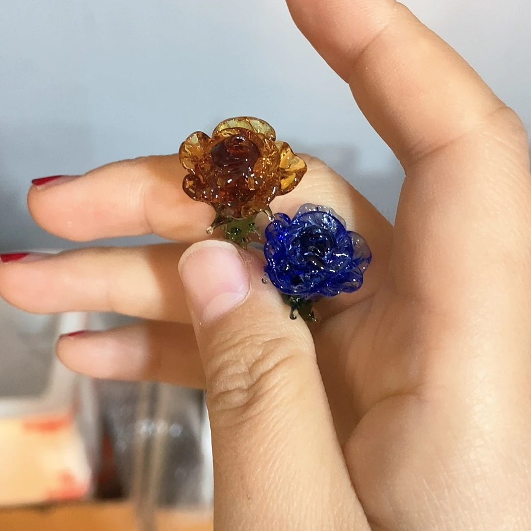 琉璃手工艺品婧两只