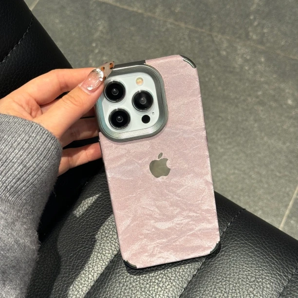 秋冬款电镀雪山纹适用iPhone16Promax苹果15手机壳13简约14创意12