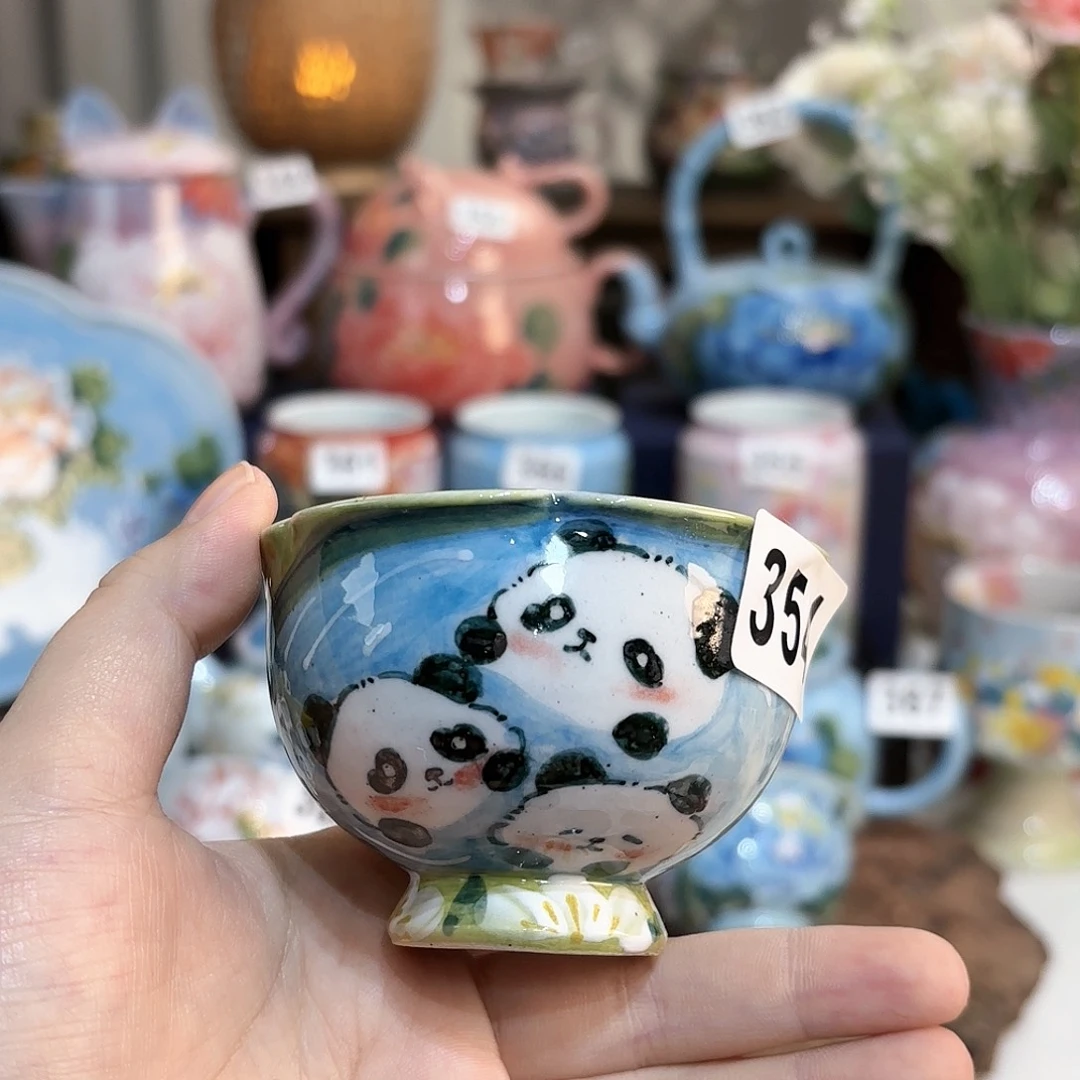 景德镇手绘高温釉下彩陶瓷茶具